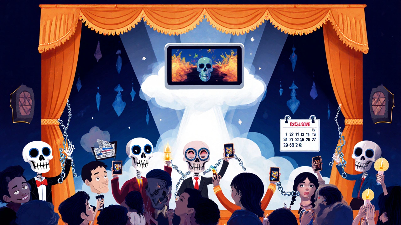 A documentary spirit rises from streaming to a theater, then to an engaged audience, as chains of exclusive rights break apart.