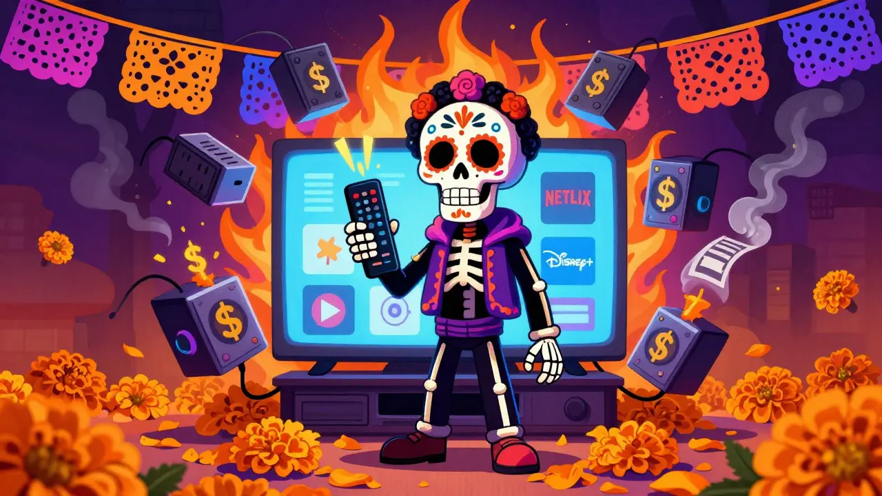 Cord-Cutting Over Time: 12-Month Cost Projection vs. Cable Bundles