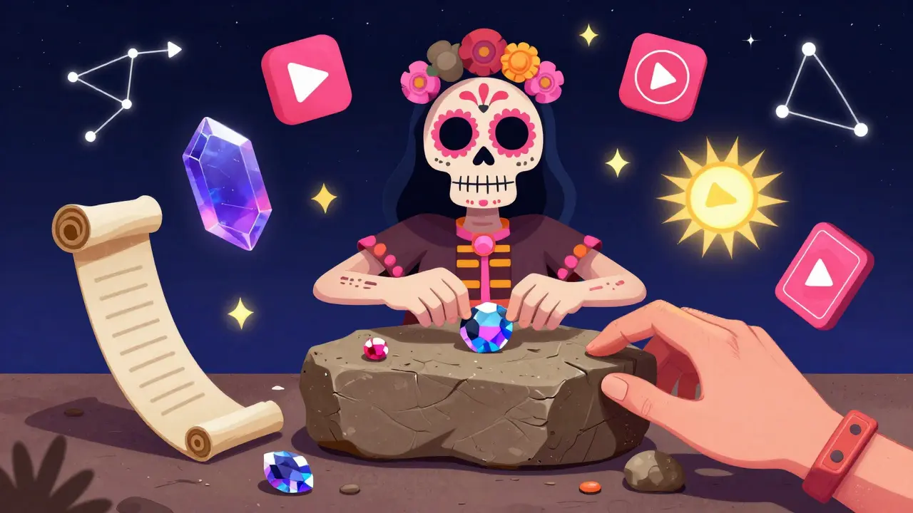 Spectral hands sculpting raw stream footage into polished social media clips.
