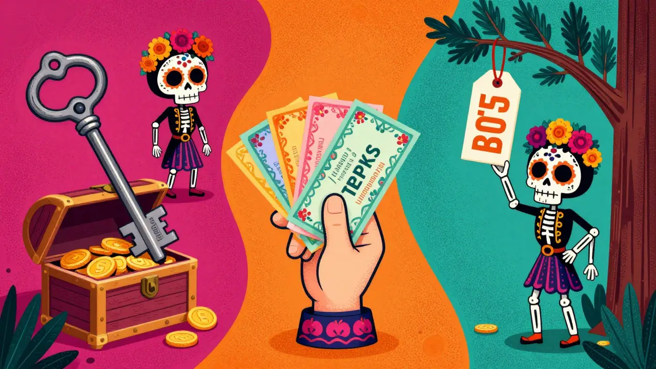 Skeletal figures illustrating enterprise, stipend, and discount perk models
