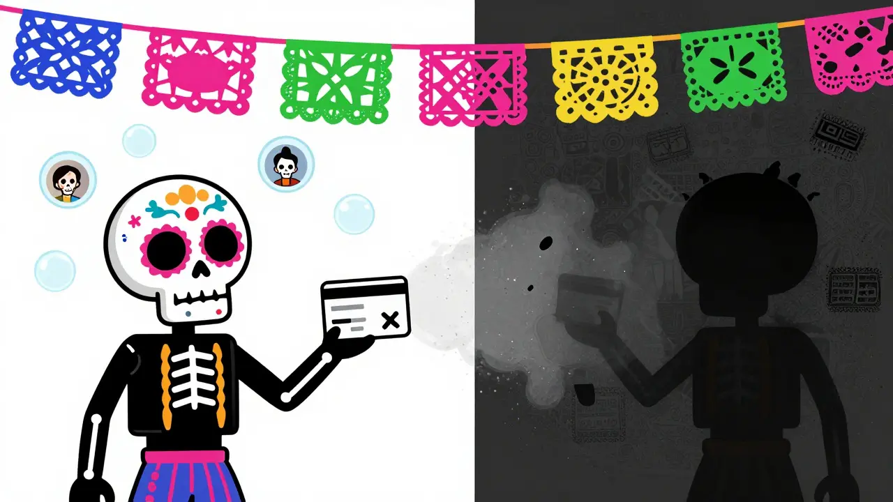Skeleton comparing safe cancellation vs account deletion