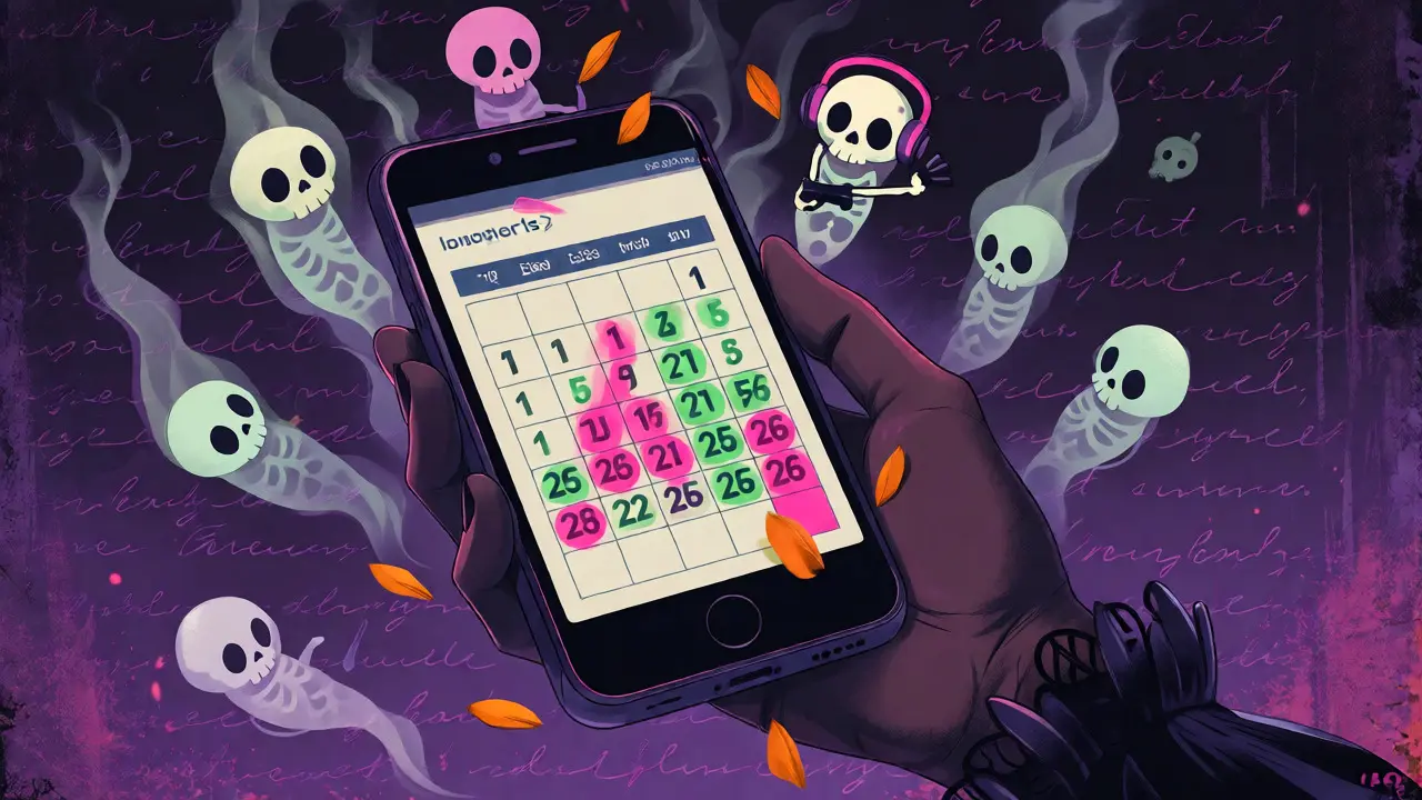 Hand holding phone with ghostly subscription skeletons fading